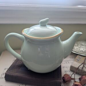 Ironstone Mint Green Teapot By Casa Domani baya